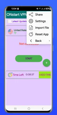 ONstart VPN android App screenshot 0