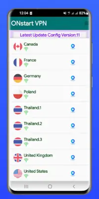 ONstart VPN android App screenshot 1