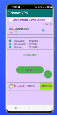 ONstart VPN android App screenshot 2